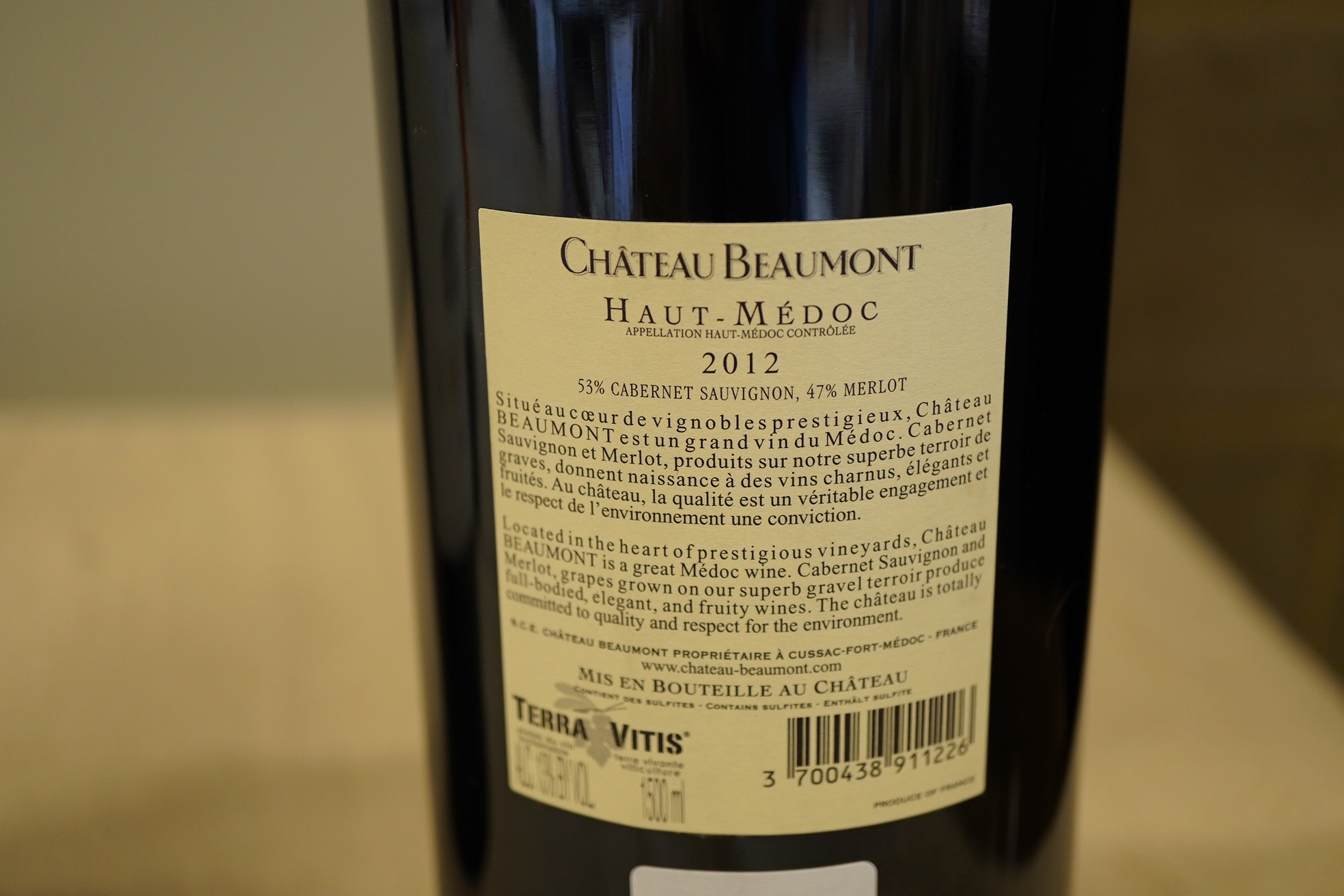 Château Beaumont, 2012
